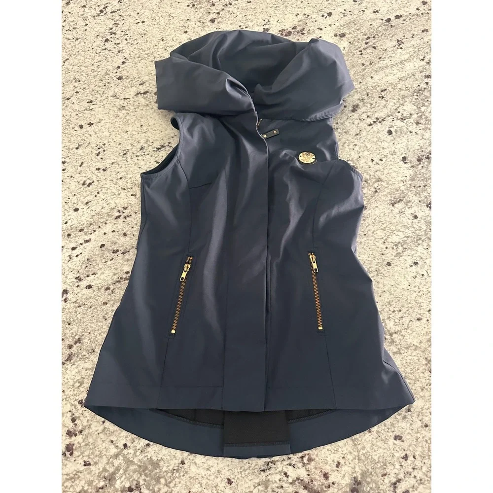Noel Asmar Equestrian Full Zip Horse Riding Womens Navy Vest - Picture 1 of 11